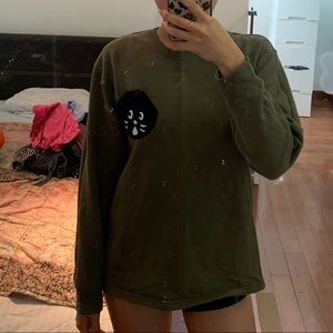 SALE ENDS 1/10:  MADE IN JAPAN green sweater